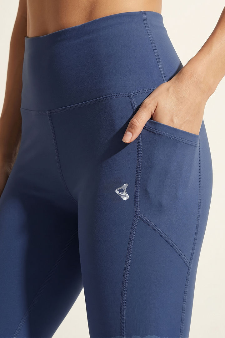 Zelocity Quick Dry Yoga & Training Legging - Lilac Blue — image 4